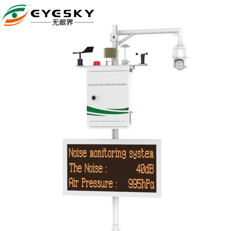 Système en ligne de moniteur de vitesse du vent de bruit de la poussière de détecteur de TSP pm2.5 pm10 de qualité de l'air du petit prix ES80A-Y8