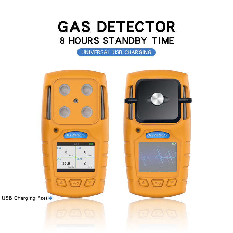 4 dans 1 détecteur de gaz multi portatif de TFT avec la forte performance Snesors